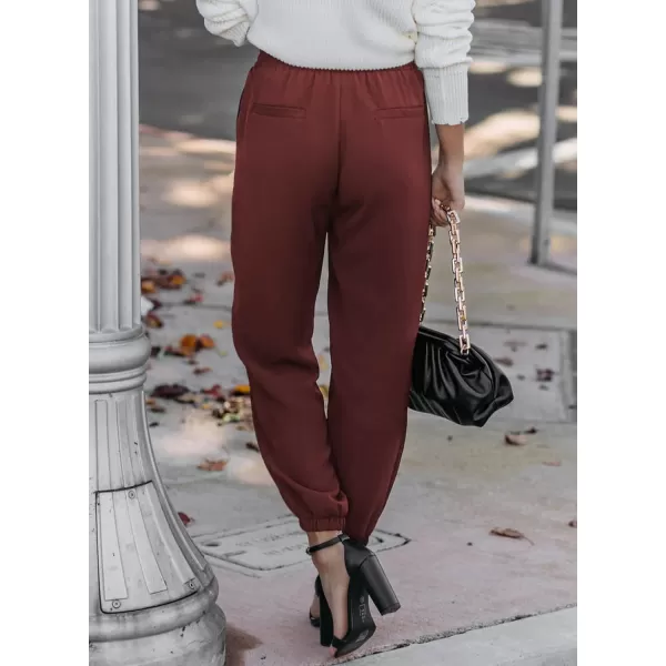 Dokotoo Women's 2023 Soft Casual Loose Drawstring Elastic High Waisted Joggers Pants with Pockets