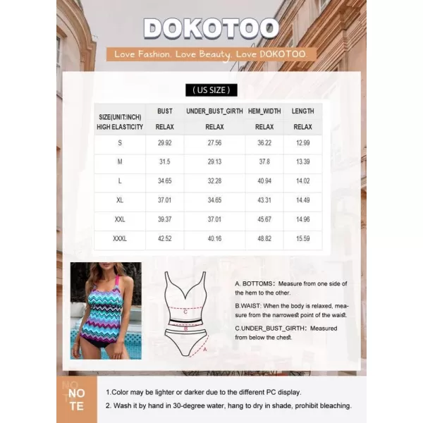 Dokotoo Womens 2023 Summer Striped Print Racerback Tankini Swim Top No Bottom 
