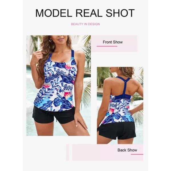 Dokotoo Womens 2023 Summer Striped Print Racerback Tankini Swim Top No Bottom 