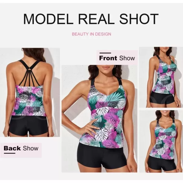 Dokotoo Womens 2023 Summer Striped Print Racerback Tankini Swim Top No Bottom 