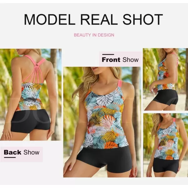 Dokotoo Womens 2023 Summer Striped Print Racerback Tankini Swim Top No Bottom 