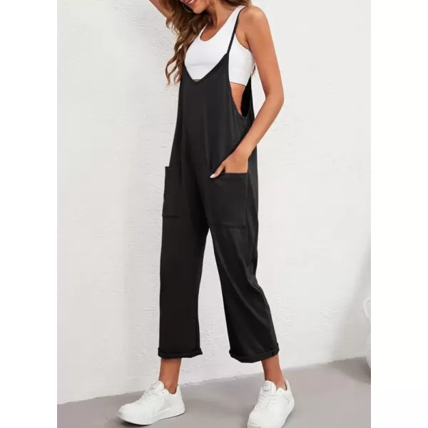 Dokotoo Women's Casual One Piece Sleeveless Jumpsuits V Neck Adjustable Spaghetti Strap Romper with Pocket