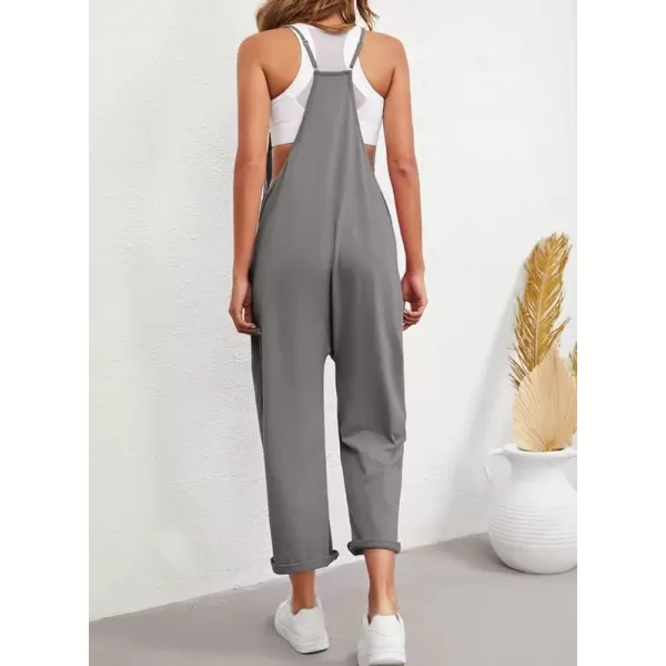 Dokotoo Women's Casual One Piece Sleeveless Jumpsuits V Neck Adjustable Spaghetti Strap Romper with Pocket