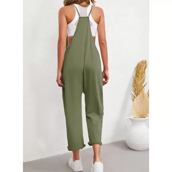Dokotoo Women's Casual One Piece Sleeveless Jumpsuits V Neck Adjustable Spaghetti Strap Romper with Pocket