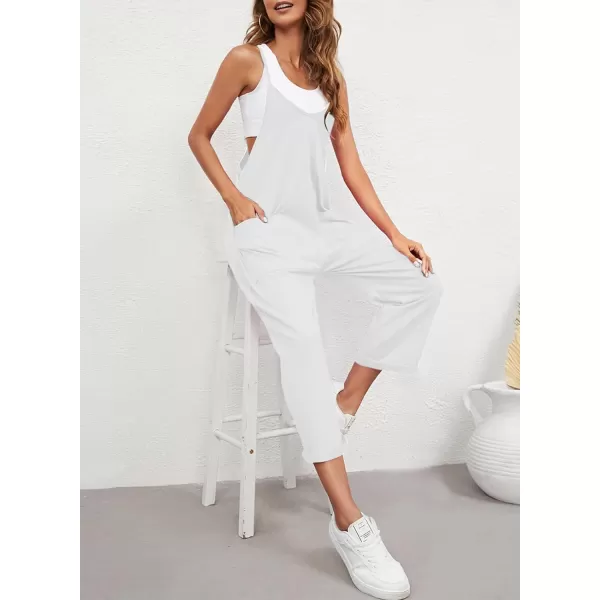 Dokotoo Women's Casual One Piece Sleeveless Jumpsuits V Neck Adjustable Spaghetti Strap Romper with Pocket