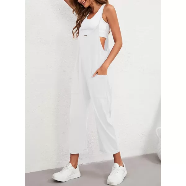 Dokotoo Women's Casual One Piece Sleeveless Jumpsuits V Neck Adjustable Spaghetti Strap Romper with Pocket