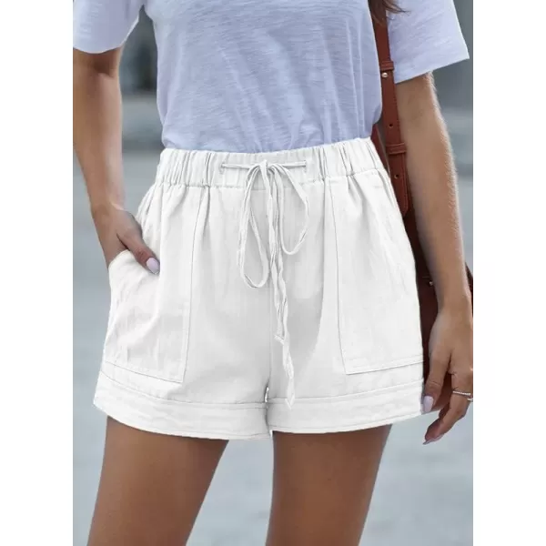Dokotoo Womens Comfy Drawstring Casual Elastic Waist Pocketed Shorts