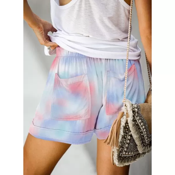 Dokotoo Womens Comfy Drawstring Casual Elastic Waist Pocketed Shorts