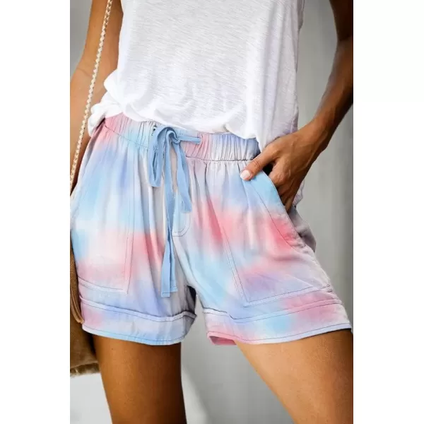 Dokotoo Womens Comfy Drawstring Casual Elastic Waist Pocketed Shorts