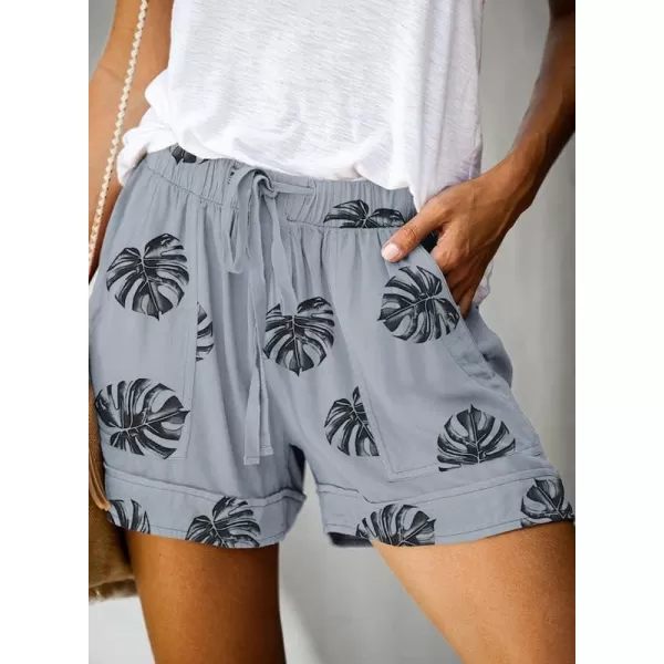 Dokotoo Womens Comfy Drawstring Casual Elastic Waist Pocketed Shorts