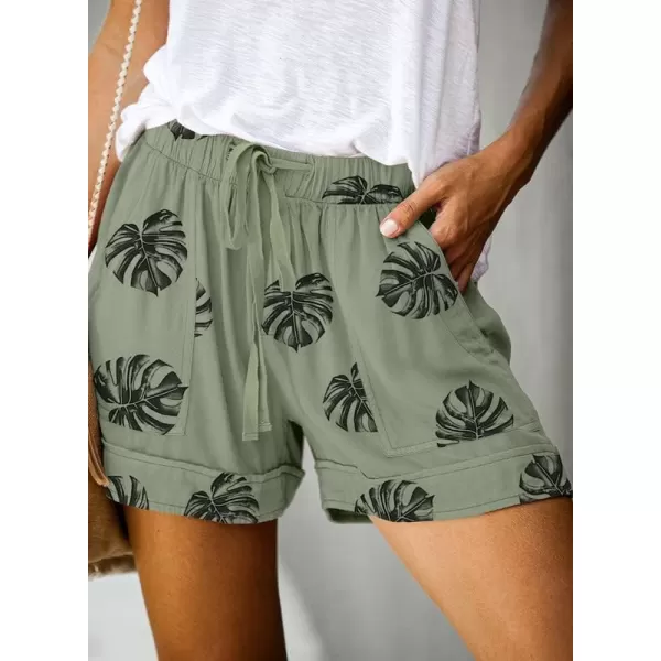 Dokotoo Womens Comfy Drawstring Casual Elastic Waist Pocketed Shorts