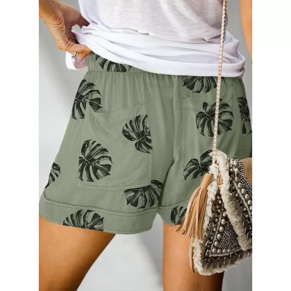Dokotoo Womens Comfy Drawstring Casual Elastic Waist Pocketed Shorts