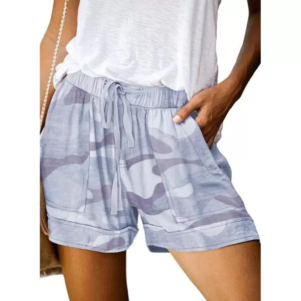 Dokotoo Womens Comfy Drawstring Casual Elastic Waist Pocketed Shorts