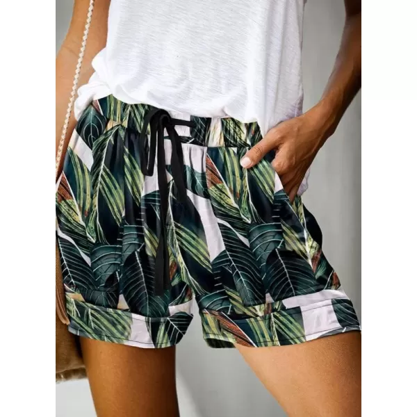 Dokotoo Womens Comfy Drawstring Casual Elastic Waist Pocketed Shorts