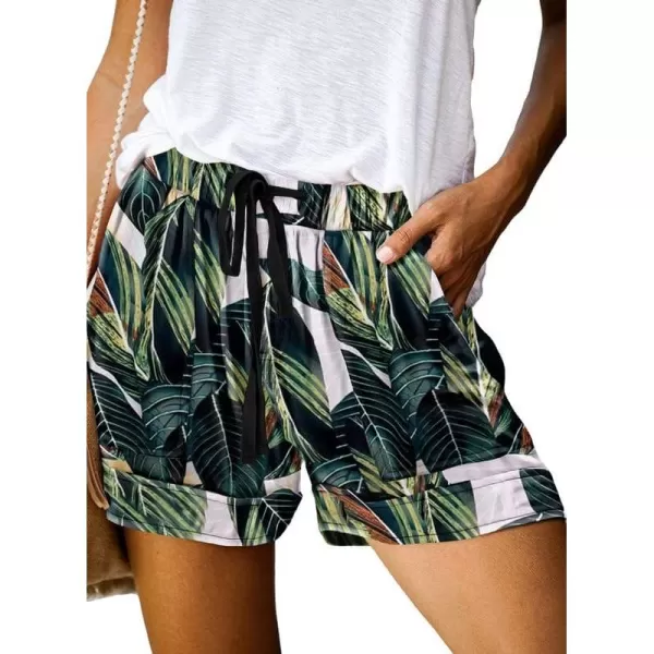Dokotoo Womens Comfy Drawstring Casual Elastic Waist Pocketed Shorts