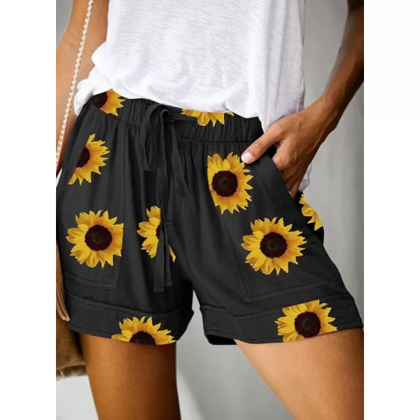 Dokotoo Womens Comfy Drawstring Casual Elastic Waist Pocketed Shorts