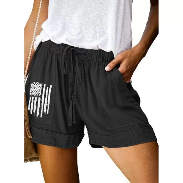 Dokotoo Womens Comfy Drawstring Casual Elastic Waist Pocketed Shorts