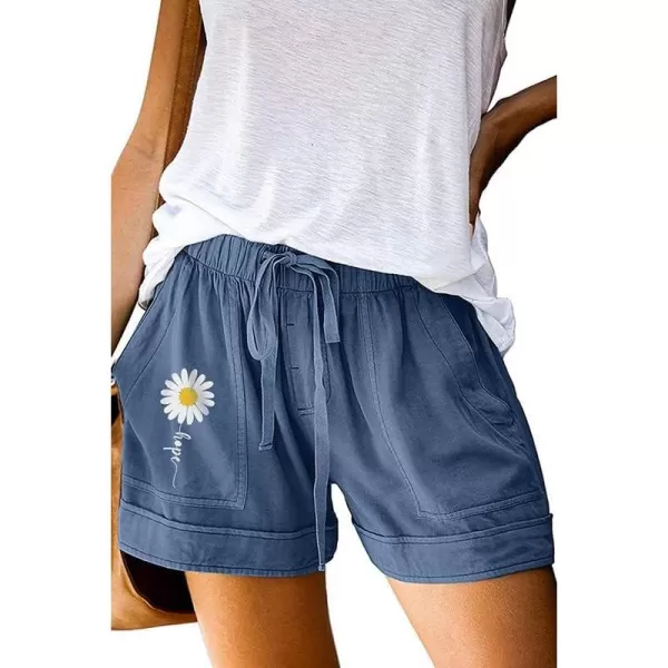Dokotoo Womens Comfy Drawstring Casual Elastic Waist Pocketed Shorts