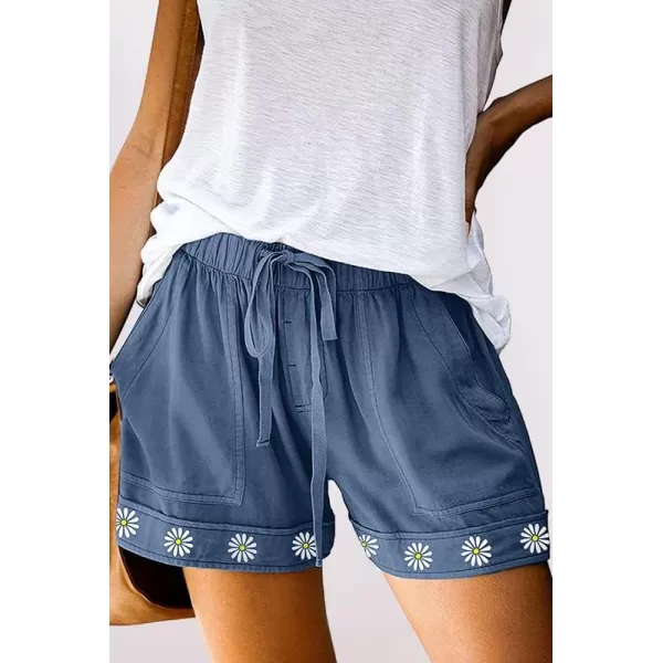 Dokotoo Womens Comfy Drawstring Casual Elastic Waist Pocketed Shorts