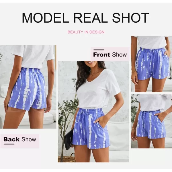 Dokotoo Womens Comfy Drawstring Casual Elastic Waist Pocketed Shorts