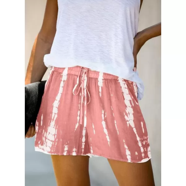Dokotoo Womens Comfy Drawstring Casual Elastic Waist Pocketed Shorts