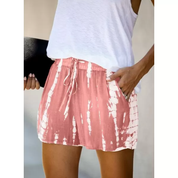 Dokotoo Womens Comfy Drawstring Casual Elastic Waist Pocketed Shorts