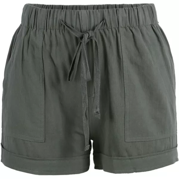 Dokotoo Womens Comfy Drawstring Casual Elastic Waist Pocketed Shorts