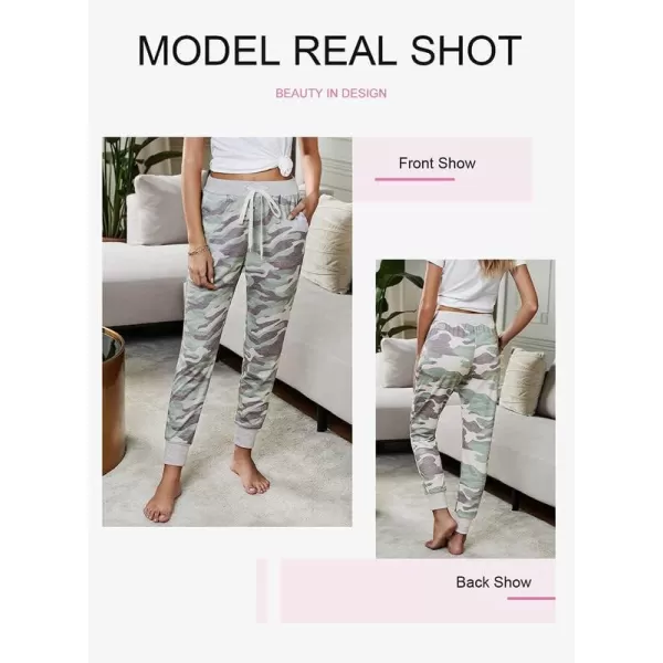 Dokotoo Womens Fashion Casual Drawstring Elastic Waist Cotton Jogging Jogger Pants with Pockets