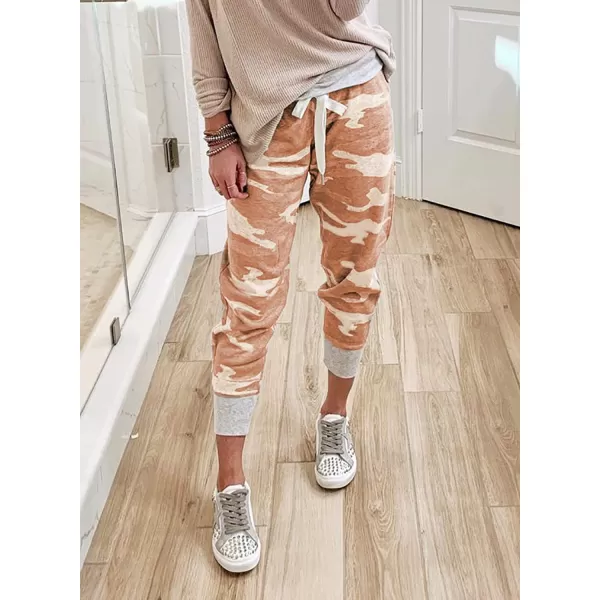 Dokotoo Womens Fashion Casual Drawstring Elastic Waist Cotton Jogging Jogger Pants with Pockets