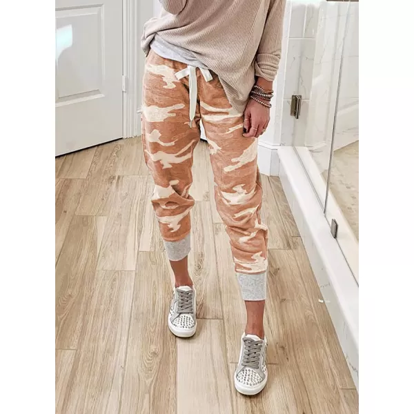 Dokotoo Womens Fashion Casual Drawstring Elastic Waist Cotton Jogging Jogger Pants with Pockets