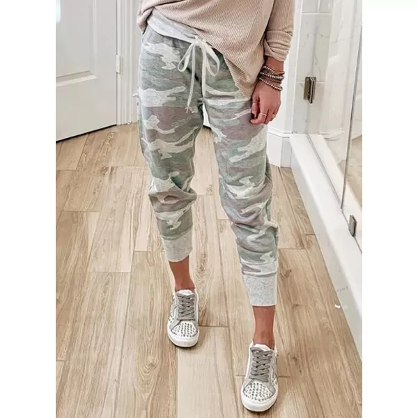 Dokotoo Womens Fashion Casual Drawstring Elastic Waist Cotton Jogging Jogger Pants with Pockets