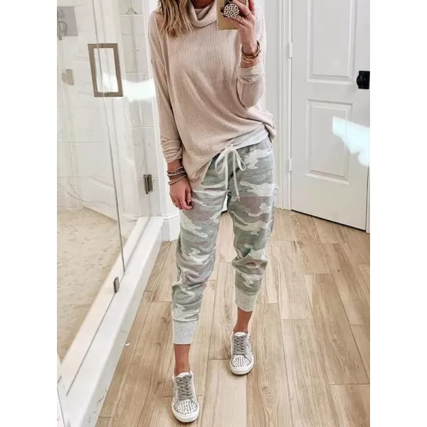 Dokotoo Womens Fashion Casual Drawstring Elastic Waist Cotton Jogging Jogger Pants with Pockets