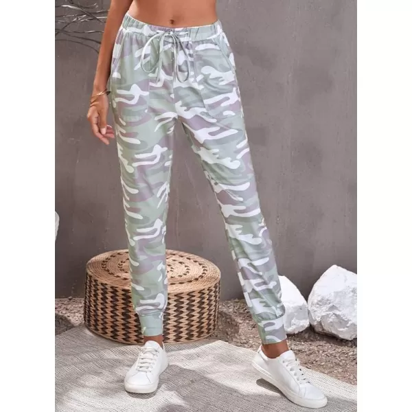 Dokotoo Womens Fashion Casual Drawstring Elastic Waist Cotton Jogging Jogger Pants with Pockets