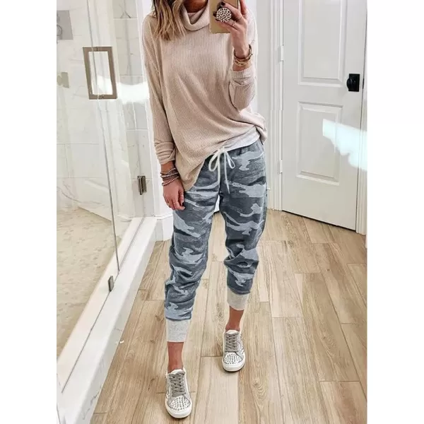 Dokotoo Womens Fashion Casual Drawstring Elastic Waist Cotton Jogging Jogger Pants with Pockets