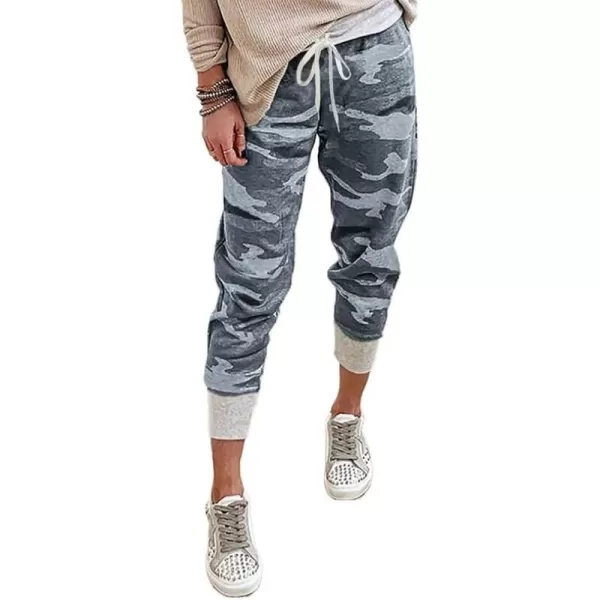 Dokotoo Womens Fashion Casual Drawstring Elastic Waist Cotton Jogging Jogger Pants with Pockets