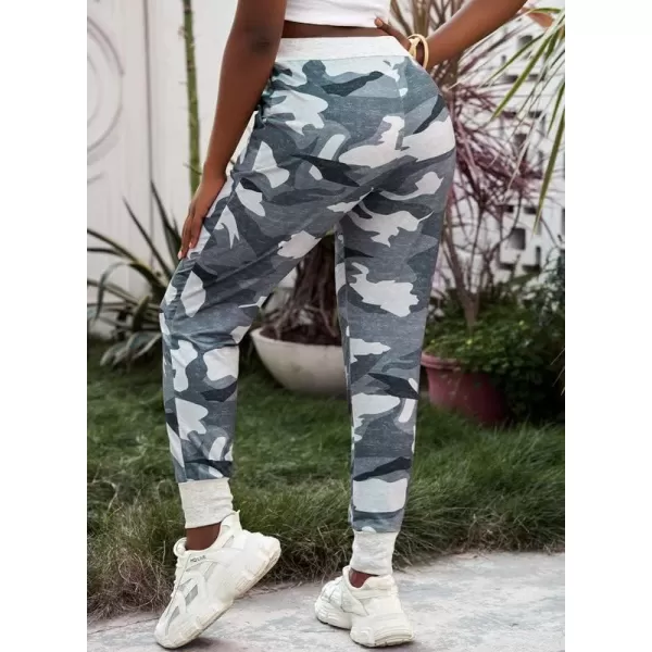 Dokotoo Womens Fashion Casual Drawstring Elastic Waist Cotton Jogging Jogger Pants with Pockets
