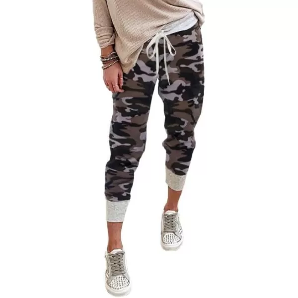 Dokotoo Womens Fashion Casual Drawstring Elastic Waist Cotton Jogging Jogger Pants with Pockets
