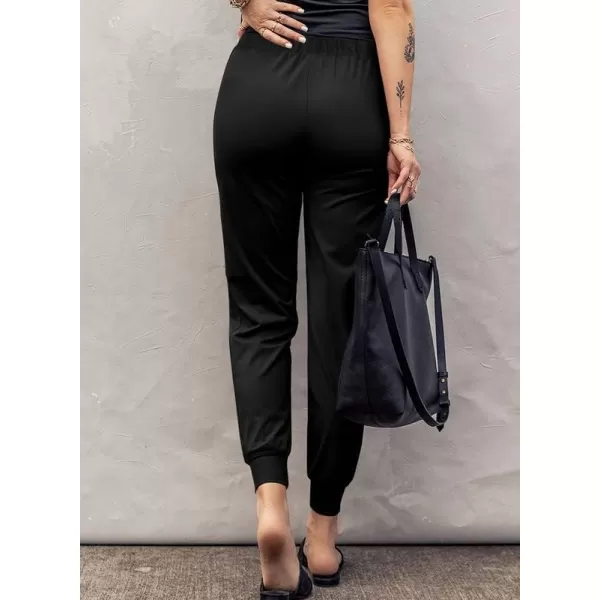 Dokotoo Womens Fashion Casual Drawstring Elastic Waist Cotton Jogging Jogger Pants with Pockets
