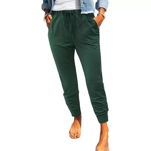 Dokotoo Womens Fashion Casual Drawstring Elastic Waist Cotton Jogging Jogger Pants with Pockets
