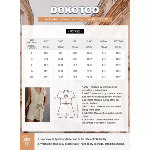 Dokotoo Womens Halter Neck Sleeveless Floral Print &amp; Solid Rompers Jumpsuits