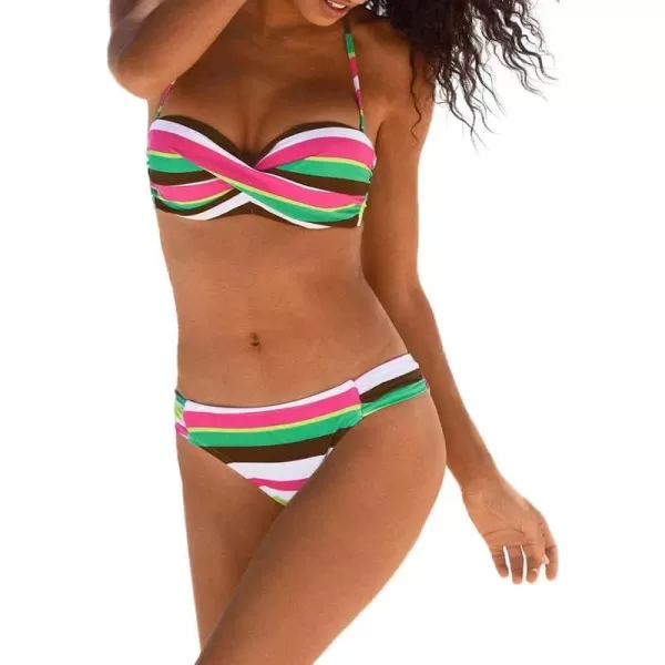 Dokotoo Womens Padded Push Up Bikini Set Halter Bathing Suits 2 Pieces Swimsuit Swimwear
