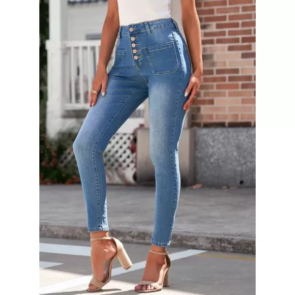 Dokotoo Women's Patchwork Destroyed Raw Hem Jeans Ripped Hole Boyfriend Denim Pants