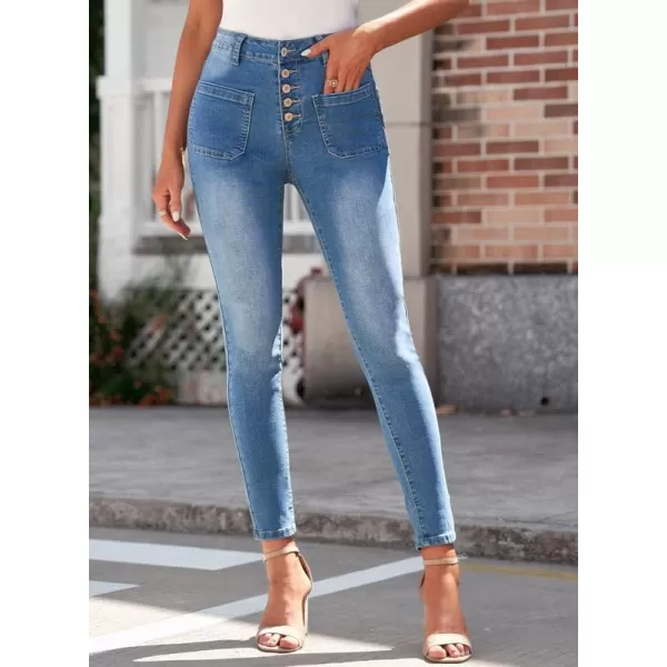 Dokotoo Women's Patchwork Destroyed Raw Hem Jeans Ripped Hole Boyfriend Denim Pants