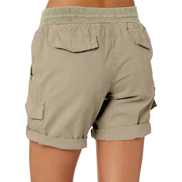 Dokotoo Womens Relaxed Fit High Waist Casual 4 Pocketed 2023 Hiking Outdoor Summer Shorts S-XL
