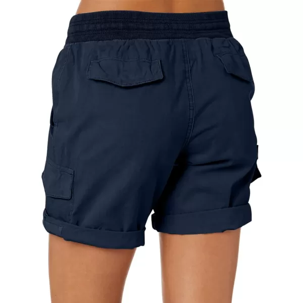 Dokotoo Womens Relaxed Fit High Waist Casual 4 Pocketed 2023 Hiking Outdoor Summer Shorts S-XL