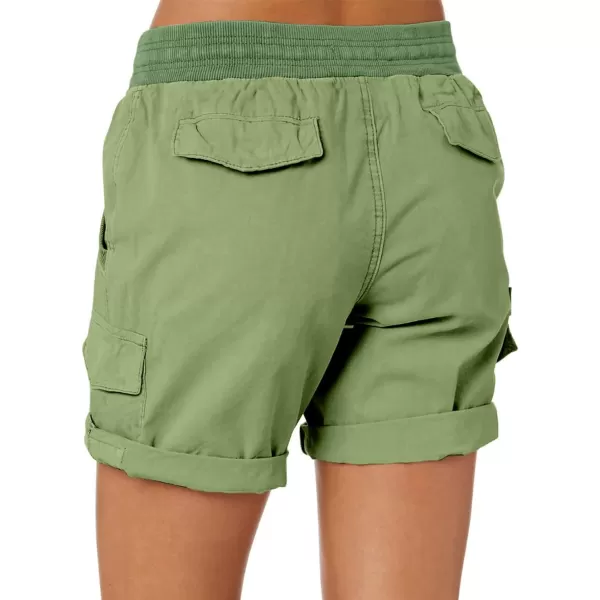 Dokotoo Womens Relaxed Fit High Waist Casual 4 Pocketed 2023 Hiking Outdoor Summer Shorts S-XL