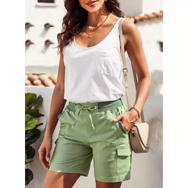 Dokotoo Womens Relaxed Fit High Waist Casual 4 Pocketed 2023 Hiking Outdoor Summer Shorts S-XL