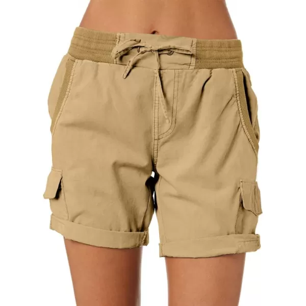 Dokotoo Womens Relaxed Fit High Waist Casual 4 Pocketed 2023 Hiking Outdoor Summer Shorts S-XL