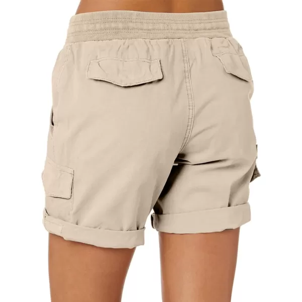 Dokotoo Womens Relaxed Fit High Waist Casual 4 Pocketed 2023 Hiking Outdoor Summer Shorts S-XL