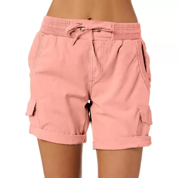 Dokotoo Womens Relaxed Fit High Waist Casual 4 Pocketed 2023 Hiking Outdoor Summer Shorts S-XL